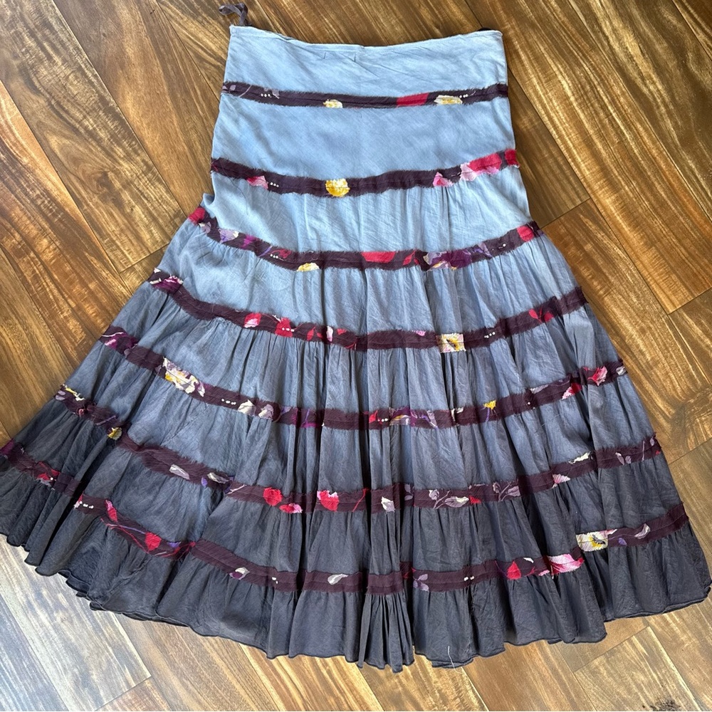 Gadzooks Vintage Ombré Tiered Skirt